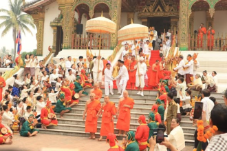 Sacred Phra Bang Procession Marks Lao New Year in Luang Prabang